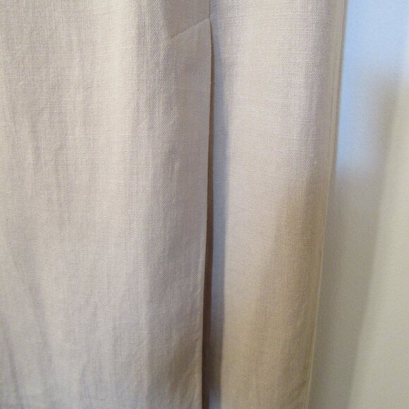 Olsen Collection Long Linen Skirt, Natural - Picture 3 of 5
